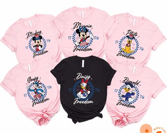 4th Of July Disney Shirt Mickey 4th Of July T-Shirt, 4th Of July Family Sweatshirt, Mickey Mouse and Friends Independence Day Shirt, USA Tee