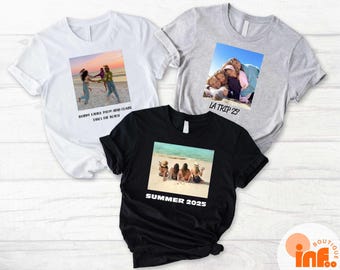 Custom Photo Shirt, Custom Picture Tee, Custom Text Photo Family Sweatshirt, Birthday Photo T-Shirt, Custom Photo Sweater, Pet Photo Shirt