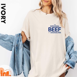 The Original Beef of Chicagoland T-Shirt, Carmy Chef Shirt, Ritchie & Sydney Sandwich Shop Tee, The Bear Original Beef of Chicagoland Shirt