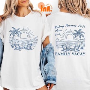 2025 Custom Family Vacation Shirt, Making Memories Together Family Matching T-Shirt Personalized Family Beach Trip Shirt, Summer Vacay Tee