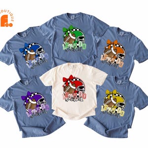 Camiseta retro de mascota Comfort Colors®, camiseta de los Wildcats, camiseta de juego de los Wildcats, camiseta de fútbol de los Wildcats, camiseta de orgullo de la mascota escolar de los Wildcats