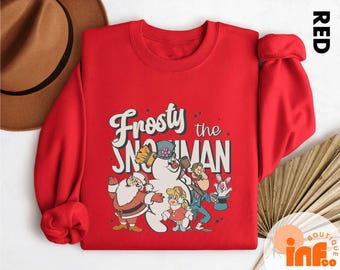 Frosty the Snowman Christmas Sweatshirt, Holiday Frosty Snowman Shirt, Snowman Christmas Tee, Cute Snowman Winter Sweatshirt, Frosty Tee