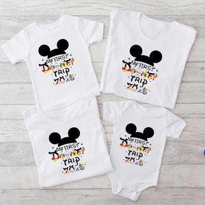 My First Disney Trip Shirt, First Disney Trip 2025, Disney Family Trip Shirt, Family Vacation T-shirt, Disneyland Family Shirt, Disneyworld