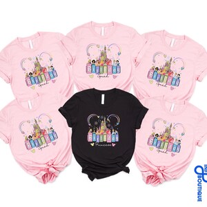 Camiseta del equipo de cumpleaños de Disney, camiseta de princesa de cumpleaños de Disney, camiseta del equipo de cumpleaños, camiseta de princesa de Disney, camiseta de princesa, camisetas de cumpleaños para niños