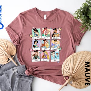 Disney Princess Shirt, Cinderella Snow White Ariel Belle Rapunzel Tee, Disneyland Shirt, Girl Disney Trip 2025, Princess Sweatshirt, WDW Tee