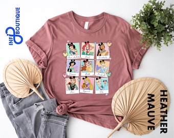Disney Princess Shirt, Cinderella Snow White Ariel Belle Rapunzel Tee, Disneyland Shirt, Girl Disney Trip 2026, Princess Sweatshirt, WDW Tee