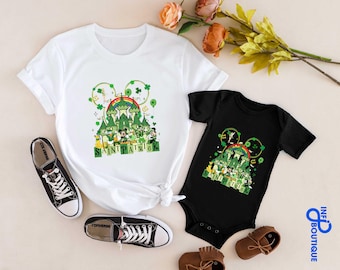 Saint Patricks Disney Shirt, Saint Patricks Mickey Shirt, Disneyland Trip, Family Disney Trİp, Family Saint Disney Trip, St Patricks Lover