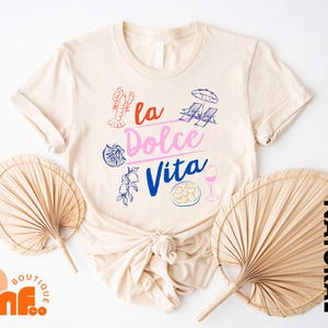 La Dolce Vita  Vibes T-Shirt, Martini Summer Shirt, Aesthetic Ocean Inspired La Dolce Vita Tee, Coastal Lobster Shirt, Dolce Vita Sweatshirt