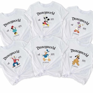Disneyworld Florida 1971 Shirt, Disneyworld Mickey Shirt, Disney Mickey And Friends Shirt, Disneyland Family Trip Shirt, Matching Family Tee