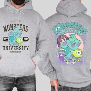 We Scare Because We Care Shirt, Two-sided Monster Inc TShirt, Disney Monster Inc Sweatshirt, Disneyworld Matching Tee, Disney Monsters Gifts
