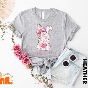 Cute Easter Bunny With Bow Shirt, Happy Easter Day Shirt, Easter Bunny Sweatshirt, Easter Celebration Shirt, Happy Easter Bunny Shirt