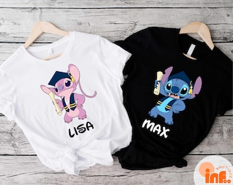 Stitch Graduation 2026 Custom Name Shirt, Cute Stitch Girl Graduation Tee, Disney Graduation Gifts, WDW Grad T-Shirt, Graduation 2026 Tee