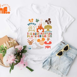 The Most Magical Place On Earth Shirt, Disney World Shirt, Disney Vacation Shirt, Disneyland Shirt, Disney Trip Shirt, Retro Style Tee