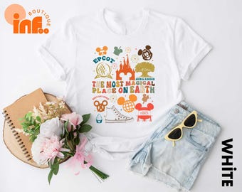 The Most Magical Place On Earth Shirt, Disney World Shirt, Disney Vacation Shirt, Disneyland Shirt, Disney Trip Shirt, Retro Style Tee