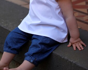 Chloe & Cooper Cuffed Pants PDF Schnittmuster in den Größen 3, 6, 12, 18 und 24 Monate