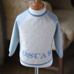 Olivia and Oscar Smock Bib PDF Pattern in 2 sizes