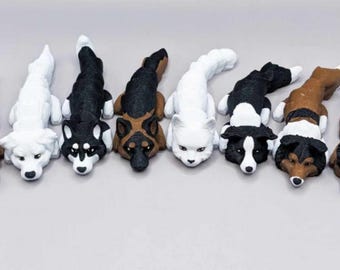 Lindo llavero de perro y gato – Llavero de mascota impreso en 3D – Llavero personalizado de cachorro y gatito – Regalo para amantes de las mascotas