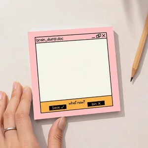 Y2K Retro Dator Memo UI Kawaii Sticky Notes - 50 ark
