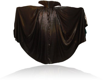 Child's Size Satin Vampire Cape/ Cloak with Stand-up Collar - YOU CHOOSE COLORS