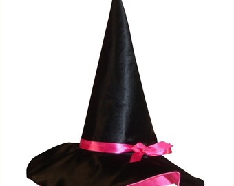 Custom Satin Witches Hat - You choose the colors
