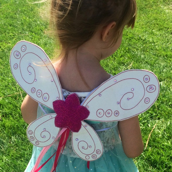 Custom Embroidered Fairy Wings with Swarovski Crystals