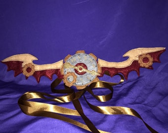 Custom Embroidered Steampunk Costume Wings