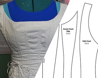 Renaissance Corset Sewing Pattern | LARP, Ren Faire, Historical, Costume, Cosplay