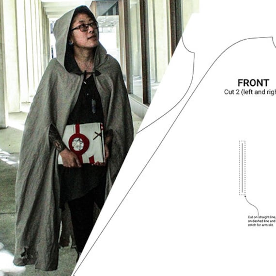 Medieval Hooded Cloak Pattern