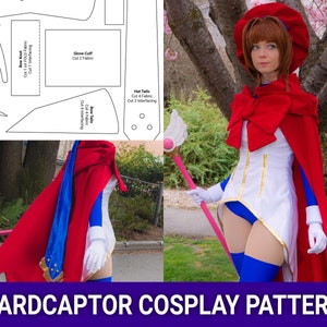 Sakura / Magical Card Girl cosplay patrón de costura