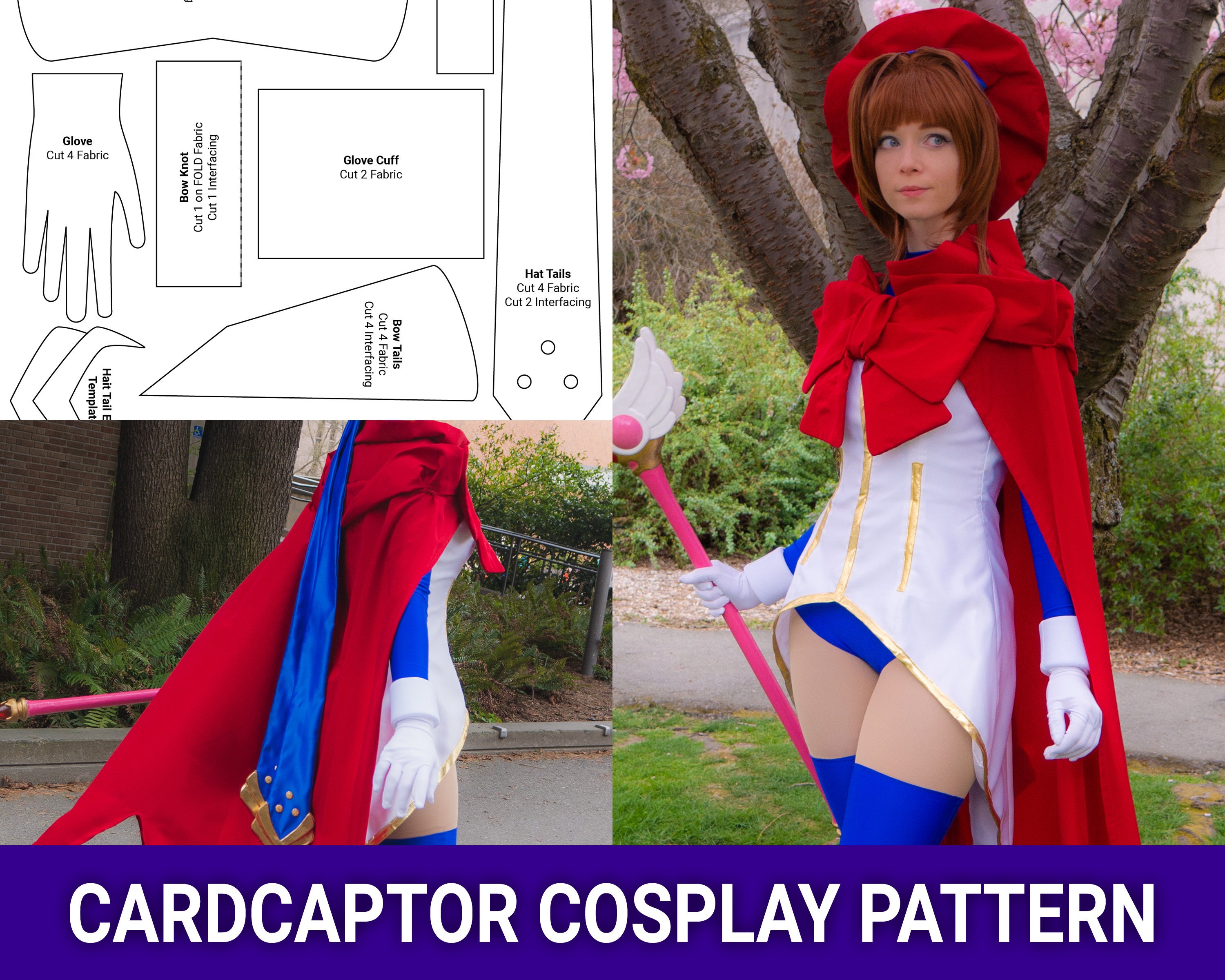 Cosplay Sakura Card Captor clássico – Diegues Fashion