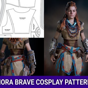 Aloy Nora  Brave Cosplay Sewing Pattern | Horizon Zero Dawn