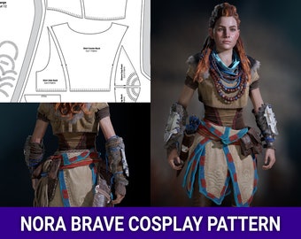 Aloy Nora  Brave Cosplay Sewing Pattern | Horizon Zero Dawn