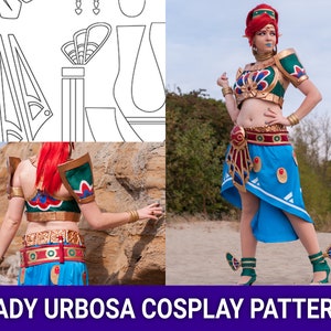 Lady Urbosa Cosplay Blueprint Legend of Zelda: Breath of the Wild imagem 1