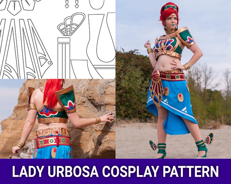 Lady Urbosa Cosplay Blueprint Legend of Zelda: Breath of the Wild imagem 1