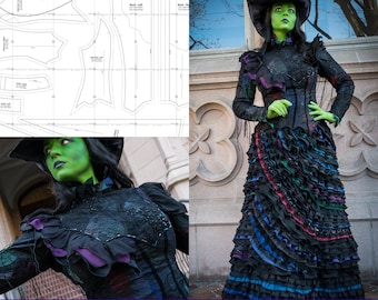 Elphaba Dress Act 2 – Wicked | Cosplay Pattern, Victorian Inspired, Witch, Gothic