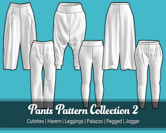 Buy Pants Sewing Pattern Collection 2 Culottes, Harem, Leggings