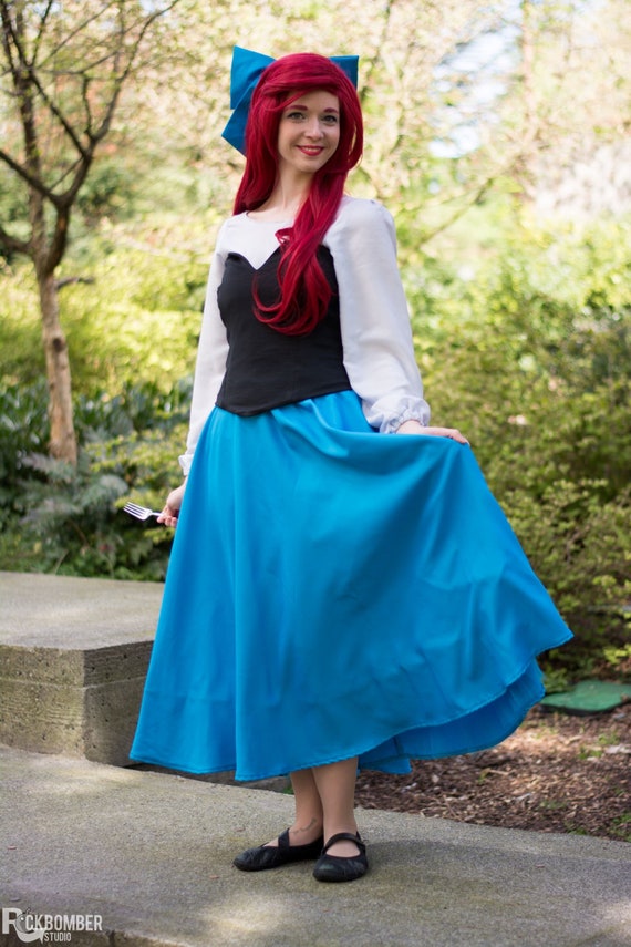 Little Mermaid blue Dress Princess Cosplay - Etsy Little Mermaid blue Dress Princess Cosplay - Etsy