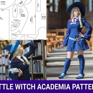 Witch School Uniform Cosplay Sewing Pattern | Anime, Magic school, Academia
