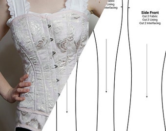 Victorian Steampunk Corset Pattern | LARP, Ren Faire, D&D, Costume, Cosplay