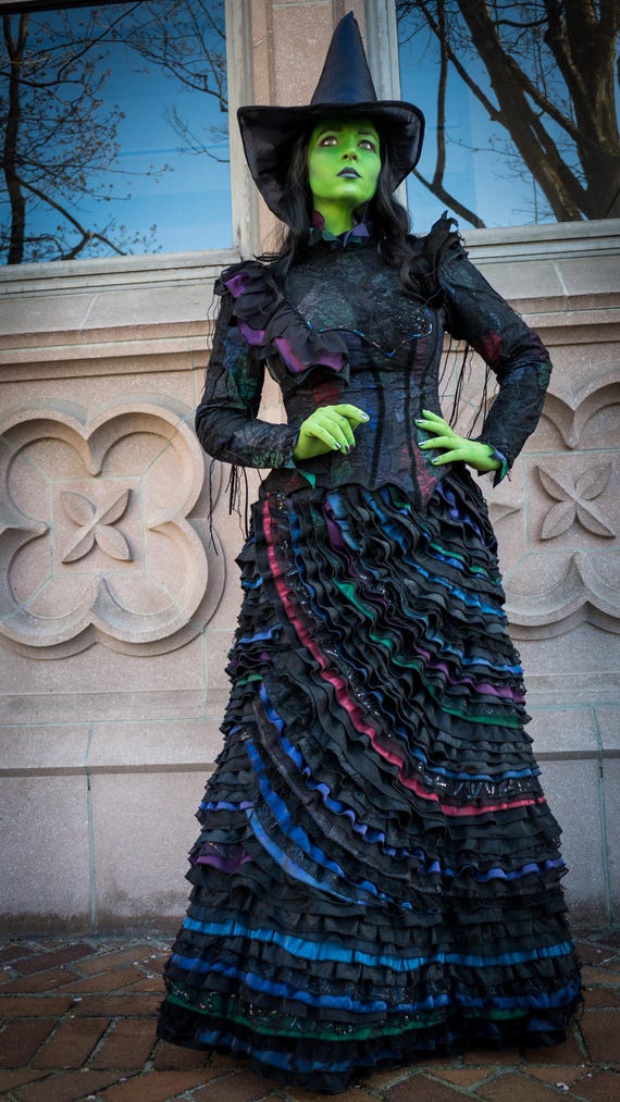 slim fit dress slacks Wicked Elphaba & Glinda We Go Together Like Pink & Green Pop-Up Card main image 0
