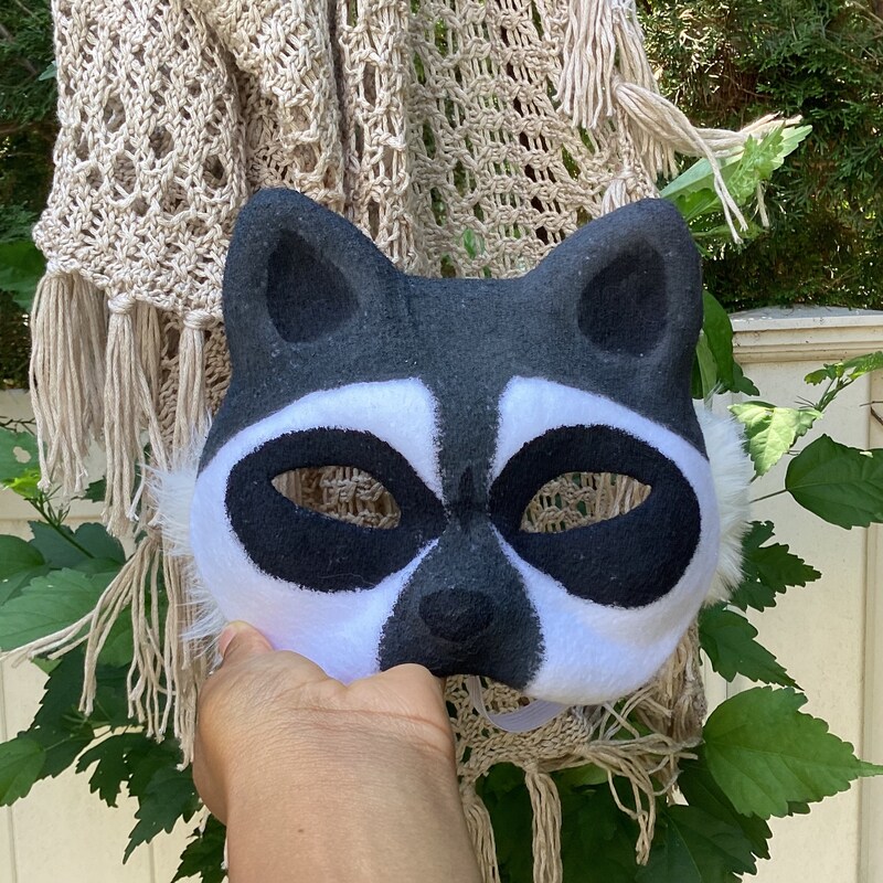 Therian Raccoon Mask Etsy Therian Raccoon Mask Etsy