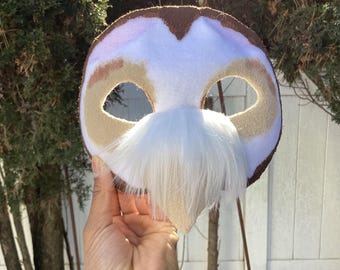 Barn Owl Therian/furry Mask! Quad gear