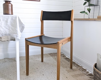 13 Stück vorhanden - Vintage Stapelstuhl Danish Design Holzstuhl Skandi Schwarz Mid Century Stuhl Stühle Skandinavisch