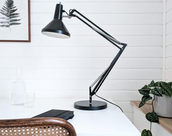 Architect Lamp Hala Zeist Black Mid Century Desk Lamp Adjustable Vintage Design Articulated Metal Drafting Light Industrial black table lamp