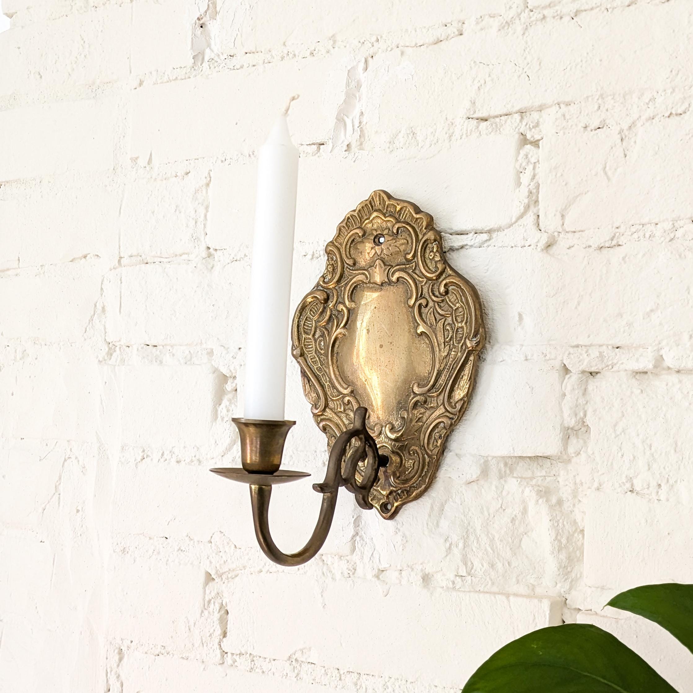 Vintage kerzenhalter für die wand