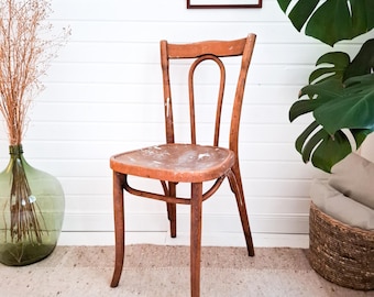 Thonet Bentwood Chair Vintage Café Chair Patina Artist Studio Mid Century Bistro Chair Wood Dining Chair Kitchen Chair Retro Vienna chair