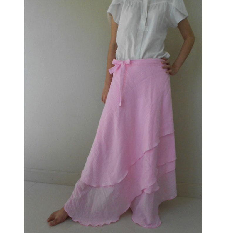 summer long floaty skirt
