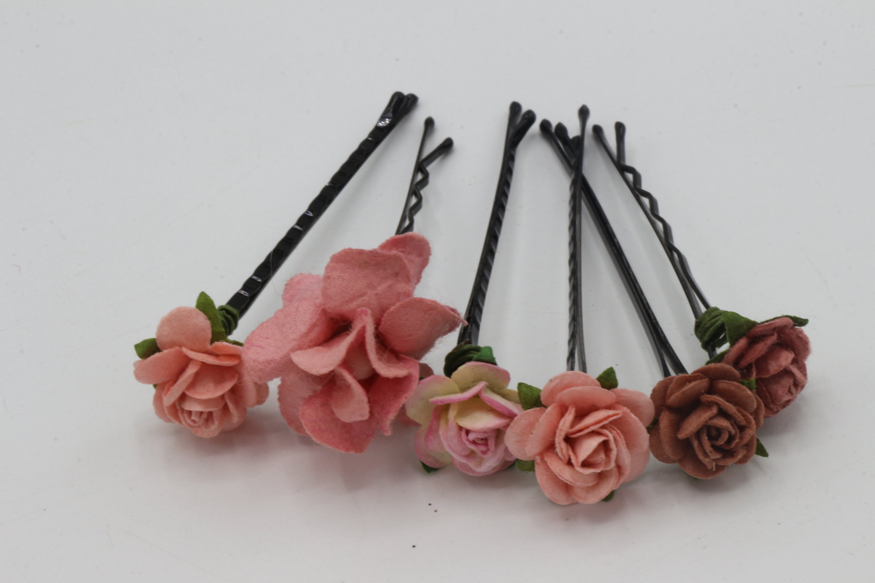 pink rose hair accessories