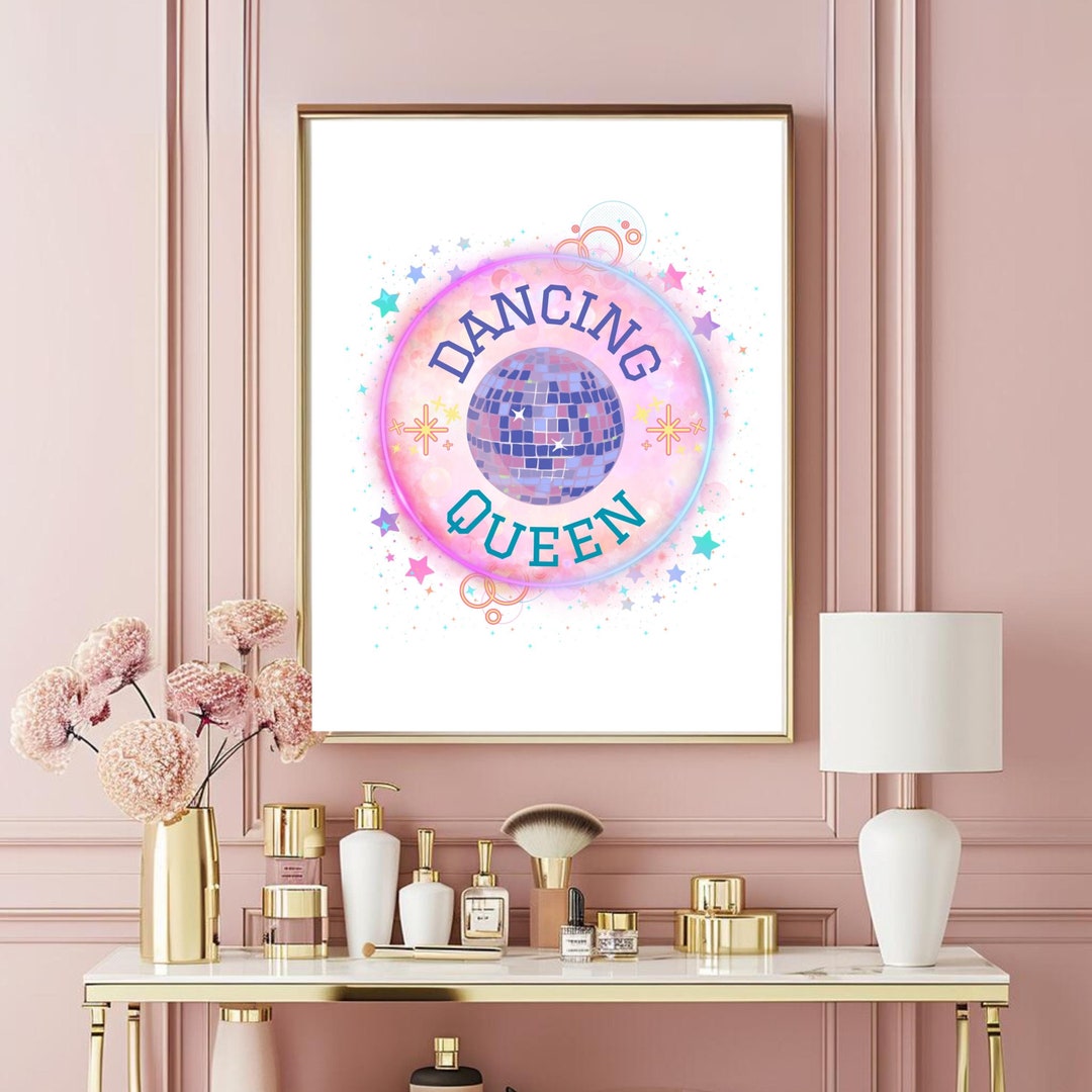 Mamma Mia, Mamma Mia Gift, Dancing Queen Poster, Retro Wall Arts, '70s ...