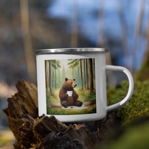 Bär Becher Kaffee Tee Camping Natur Natur Tier Tiere Tasse Teetasse individuell
